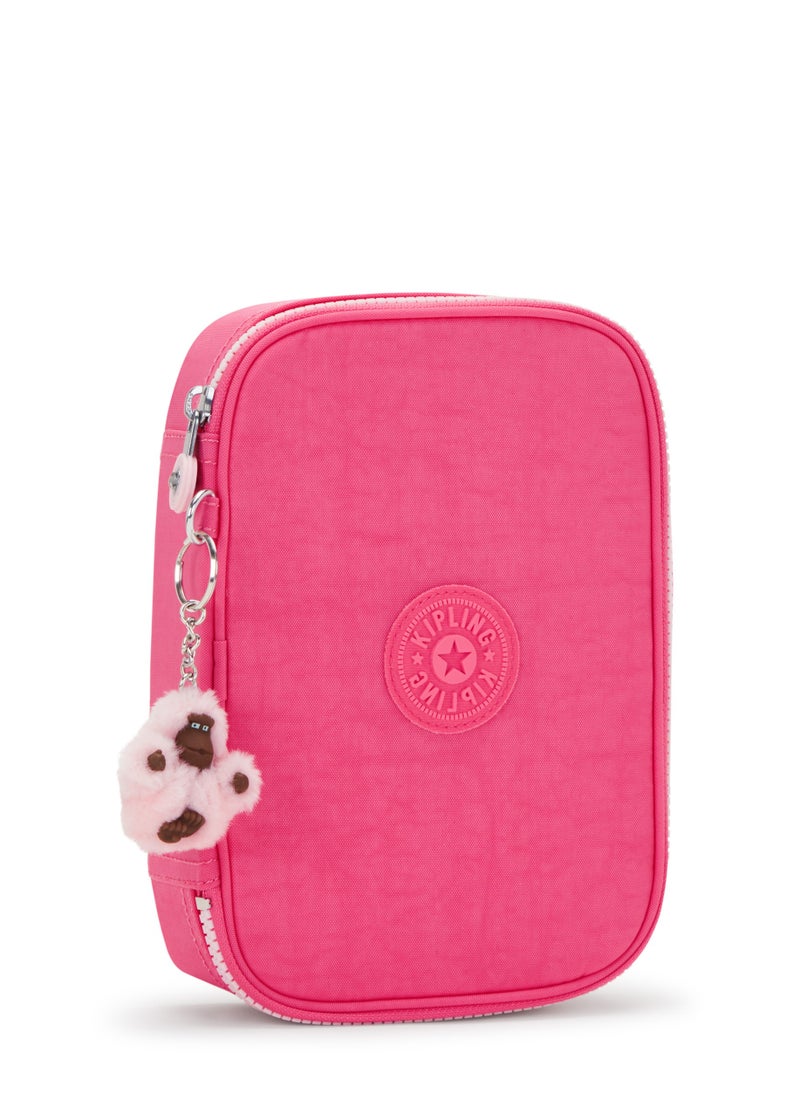 kipling 100 Pens Large Kids School Pen Case Happy Pink  - Image 2
