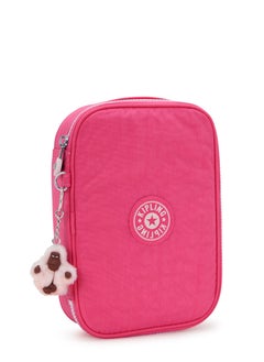 kipling 100 Pens Large Kids School Pen Case Happy Pink  - Image 3