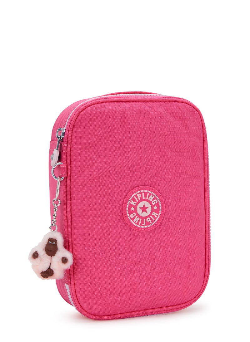 kipling 100 Pens Large Kids School Pen Case Happy Pink  - Image 3