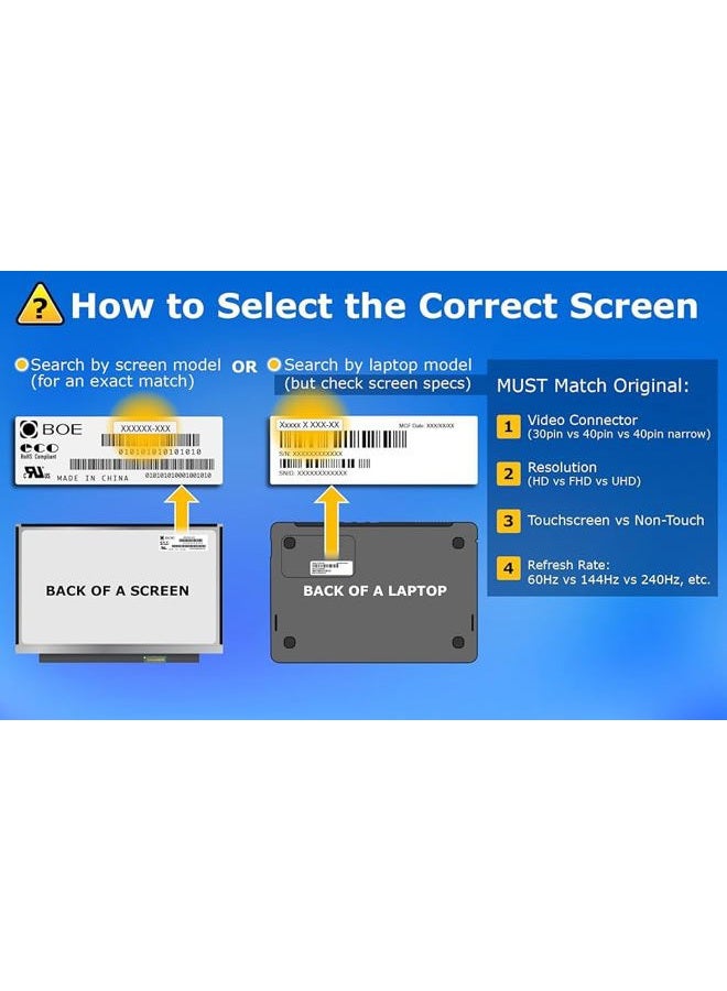 SCREENARAMA New Screen Replacement for HP Chromebook 14 G5, HD 1366x768, Matte, LCD LED Display with Tools - Image 4