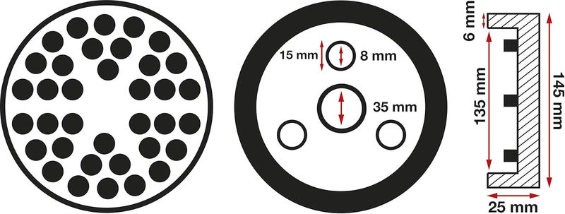 BGS 6474 | Rubber Pad | for Auto Lifts | Ø 145 mm - Image 2