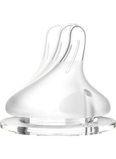 Lansinoh Natural Wave Silicone Baby Bottle Teat 2pcs Medium Flow  - Image 2