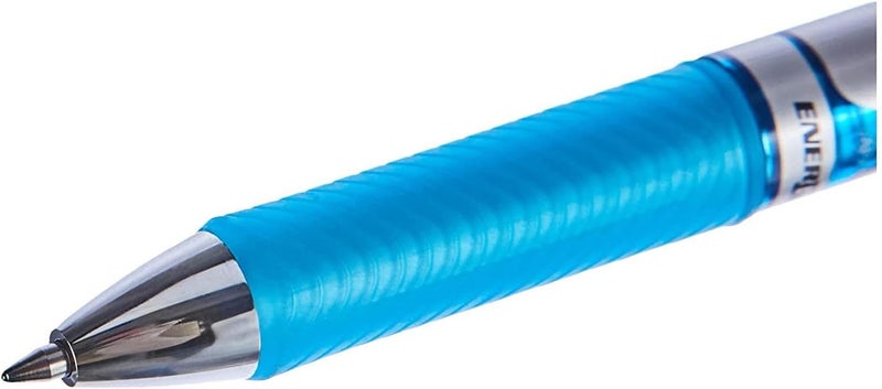 بنتل قلم رولربال من نوع Pentel EnerGel مزود بآلية دفع، عبوة تحتوي على 6 أقلام، لون أزرق - Image 2