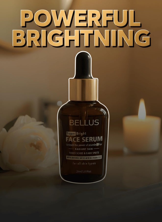Bellus Vitamin C Serum for Glowing Skin | Dark Spots & Hyperpigmentation Remover | Hyaluronic Acid | 30ml - Image 4