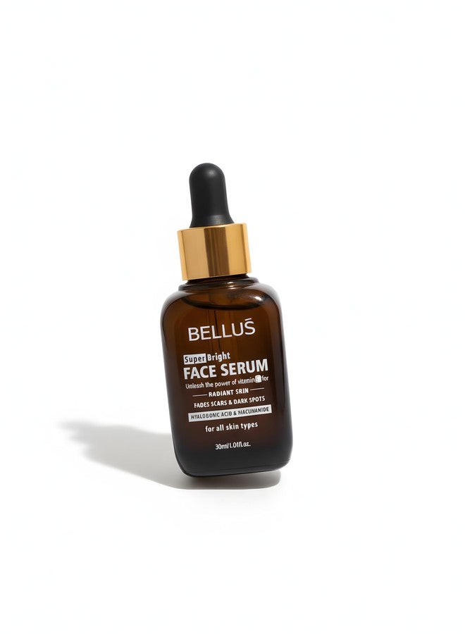Bellus Vitamin C Serum for Glowing Skin | Dark Spots & Hyperpigmentation Remover | Hyaluronic Acid | 30ml - Image 2