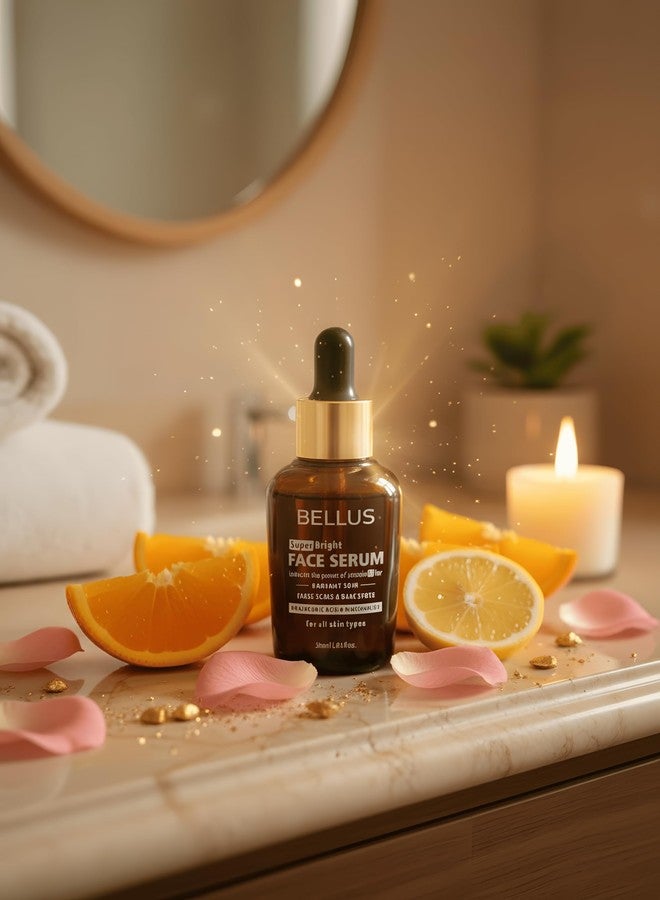 Bellus Vitamin C Serum for Glowing Skin | Dark Spots & Hyperpigmentation Remover | Hyaluronic Acid | 30ml - Image 5