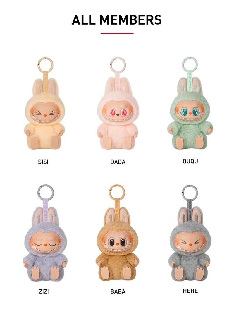 Pop Mart x Bobo & Coco 100% Labubu The Monsters Have a Seat Vinyl Plush Pendant Single Blind Box الاصلية - Image 3