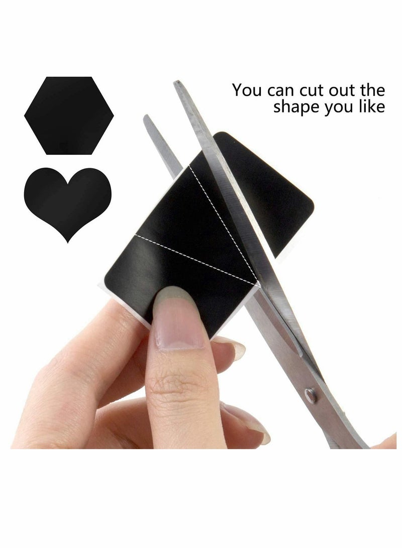 KASTWAVE Chalkboard Labels Reusable Blackboard Stickers Waterproof Chalkboard Sticker Vinyl Rectangle Chalkboard Sticker for Decorating Jars, Kitchen, Pantry, Home and Office - Image 5