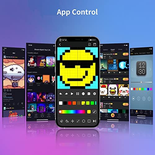 Divoom LED Light Display Panel Suit for RGB Light Bars,with Smart App Control Cool Animation Desk Setup for PC, TV, Gaming Room Decor - Image 5