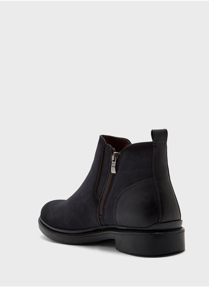 Robert Wood - Suede Chelsea Boots - Image 1