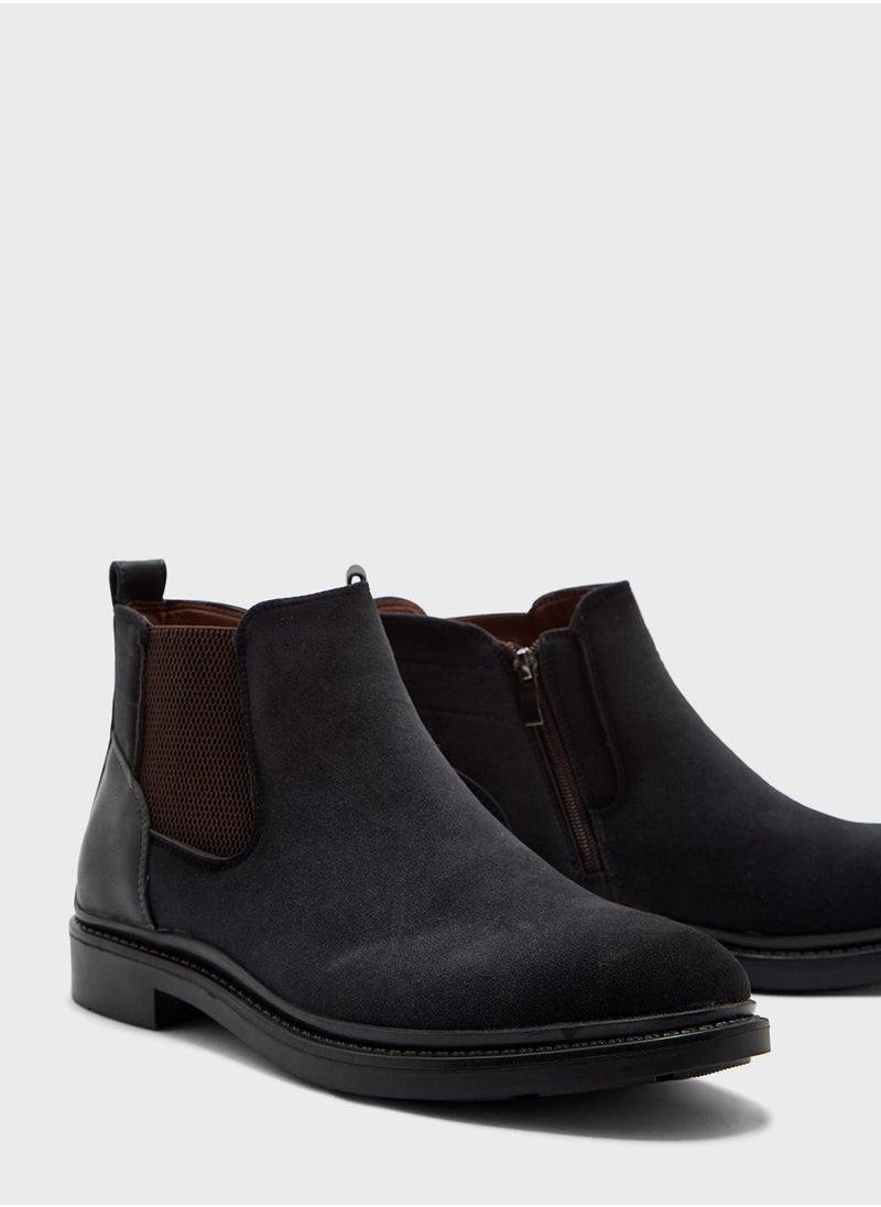 Robert Wood - Suede Chelsea Boots - Image 1