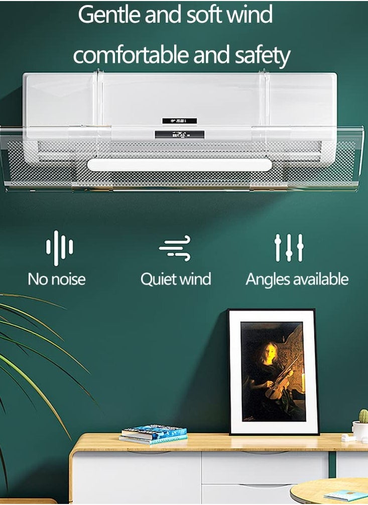 ELFSA Adjustable AC air Deflector Suitable for Split air conditioners Anti-Blast/Anti-Direct Blowing Baffle Windshield for Home Mini-Split  - Image 3