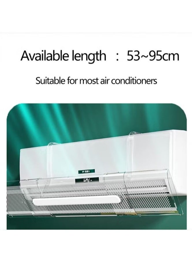 ELFSA Adjustable AC air Deflector Suitable for Split air conditioners Anti-Blast/Anti-Direct Blowing Baffle Windshield for Home Mini-Split  - Image 4