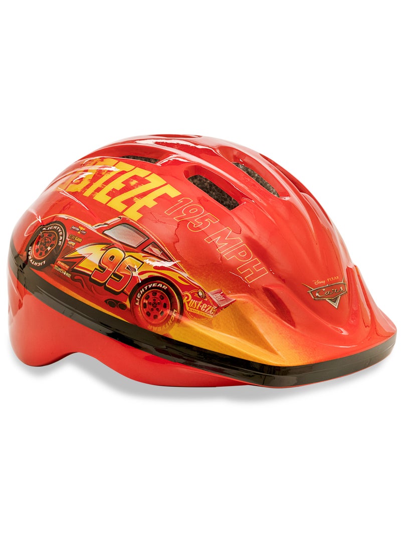 Spartan Disney Cars Helmet for Kids Ages 3–6 | Medium Size 50–52cm | Lightning McQueen Bike and Skate Safety Gear | Lightweight Shell | Adjustable Strap | Ventilated Design | SP-9106 - Image 3