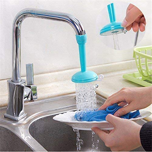 Lexazo Water Faucet Silicone Adjustable Extender Sink Tap ABS PVC Shower Rotating Spray Silicone Faucet Head Nozzle Saving Water for Kitchen Water Outlet Shower Water FilterMulti Color - Image 4