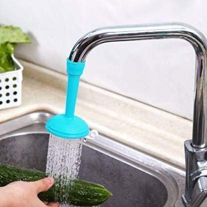 Lexazo Water Faucet Silicone Adjustable Extender Sink Tap ABS PVC Shower Rotating Spray Silicone Faucet Head Nozzle Saving Water for Kitchen Water Outlet Shower Water FilterMulti Color - Image 1