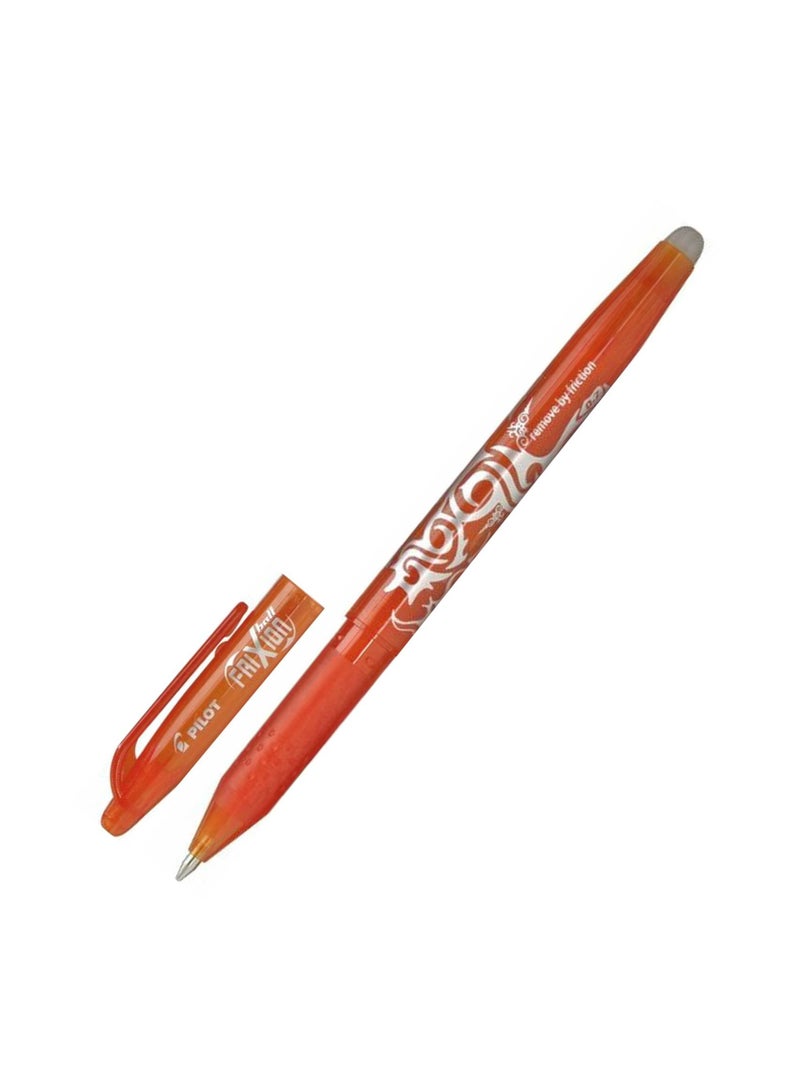 PILOT 6-Piece Frixion Erasable Ball Pen 0.7mm Tip Orange Ink  - Image 2