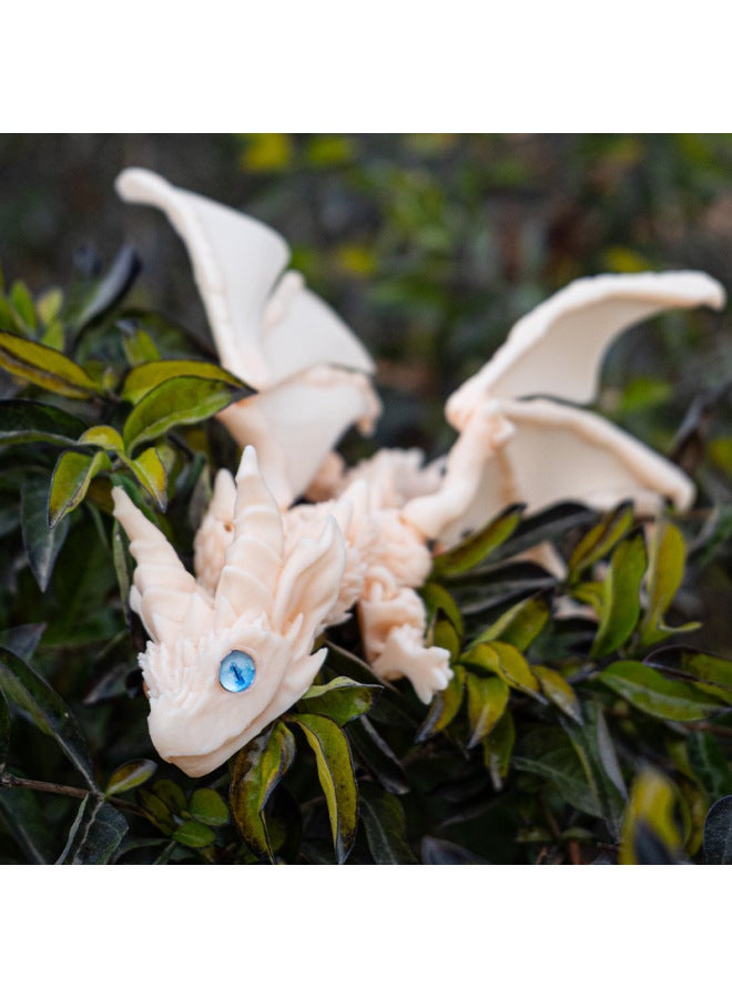 Explosions Printing Dragon Wings Ornaments Toy Joint Simulation Crafts Handmade Creative Gift Movable-Colour:Flesh Color  - Image 1