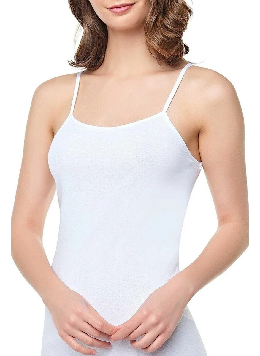Seher Yıldızı Morning Star Women's Ribbon Rope Suspender Undershirt 0061 - 12 Pieces
