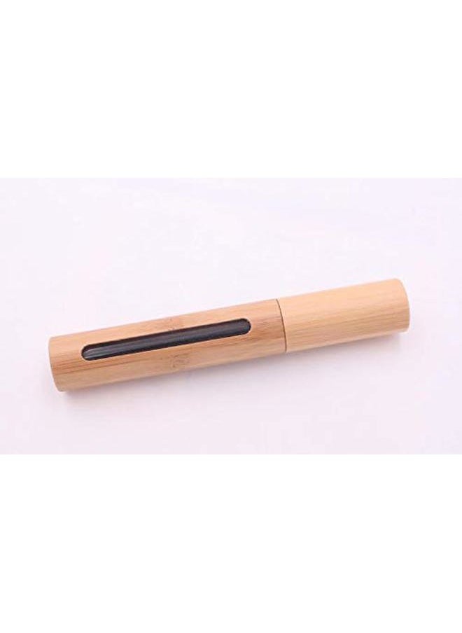 Elandy - 2PCS 6ML Empty Bamboo Appearance Eyelashes Tubes Mascara Tube Eyelash Wand Holder Container Cosmetic Makeup Sample Packing Vial Storage Jars for Mascara Eyelash Growth Oil - Image 1