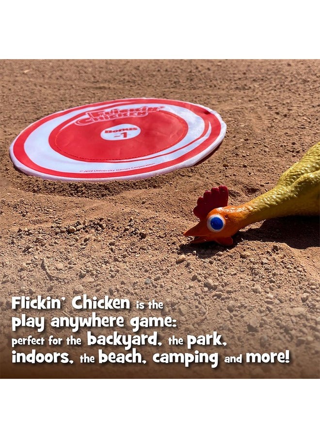 University Games - University Games, Flickin Chicken Indoor Outdoor Target Toss Game, The Go Anywhere Game for 2 or More Players Ages 6 and Up - Image 1