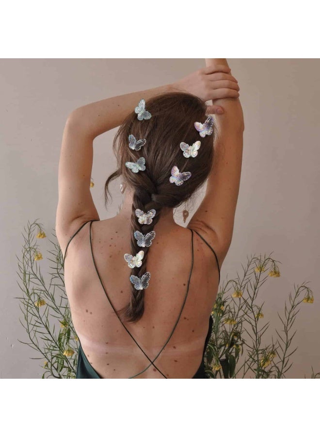 ميتوي 20 قطع متعددة الألوان البسيطة بريق كليب فراشة مقاطع الشعر مجموعة - Image 2