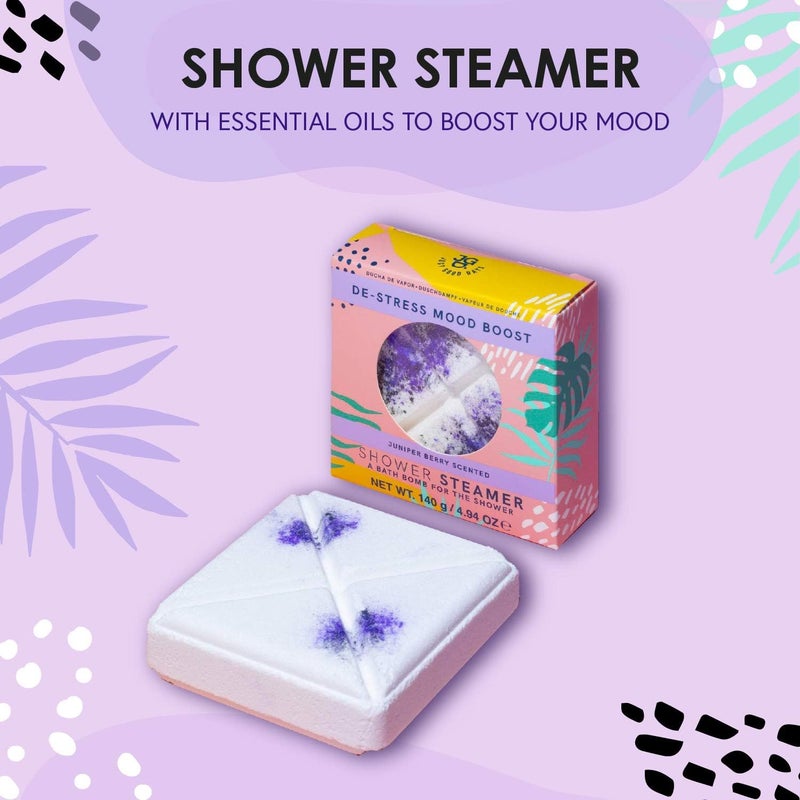 Paladone Just Good Days Juniper Berry Destress Shower Steamer Bath Bomb - Image 2