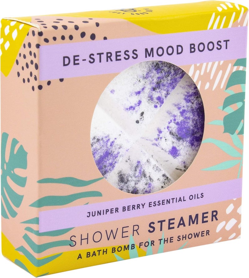 Paladone Just Good Days Juniper Berry Destress Shower Steamer Bath Bomb - Image 1