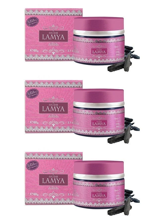 Nabeel 3 Pcs Oudh Lamya 60gms Incense - Image 1