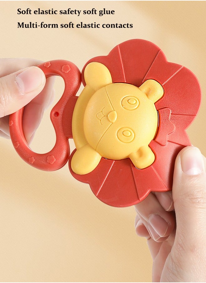 Aissiora 10PCS Baby Teethers Baby teething set Teether rattle toy Baby rattle toys Relieves your baby's teething discomfort Grip training Toys for early education for babies  - Image 3