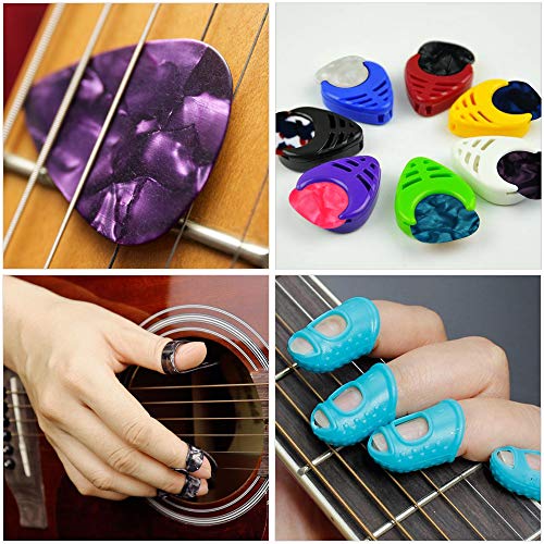 Augshy 65 Pcs Guitar Repair Kit Including Strings, Picks, Capo, String Winder&Cutter, Tuner, Storage Bag for Beginner - Image 5