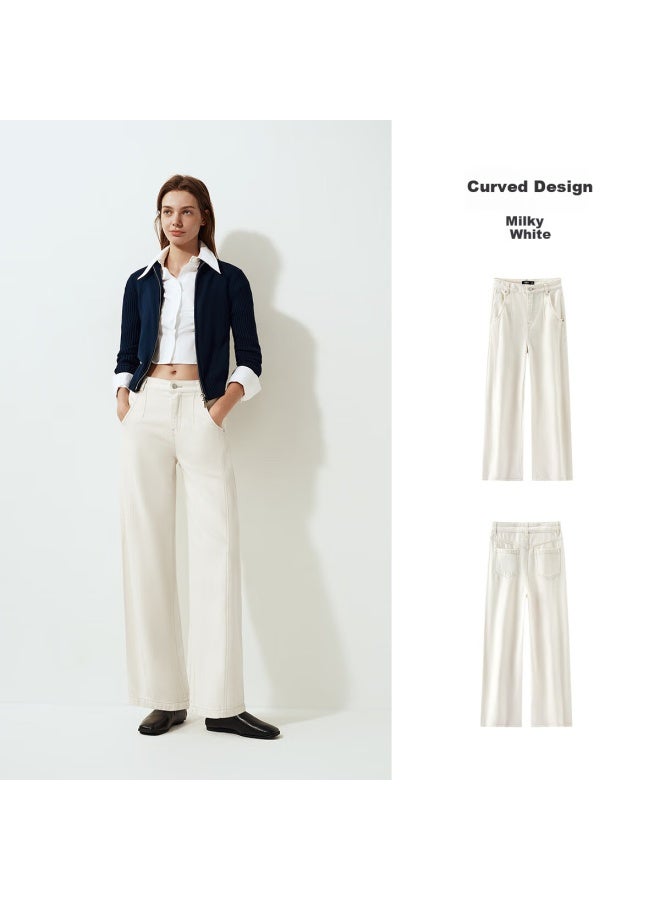 Semir Women's Jeans, Winter Split Fleece Floor-length Pants, 2025 Cool Style, Leg-lengthening, Knife Pants, 109725124008 - Image 4