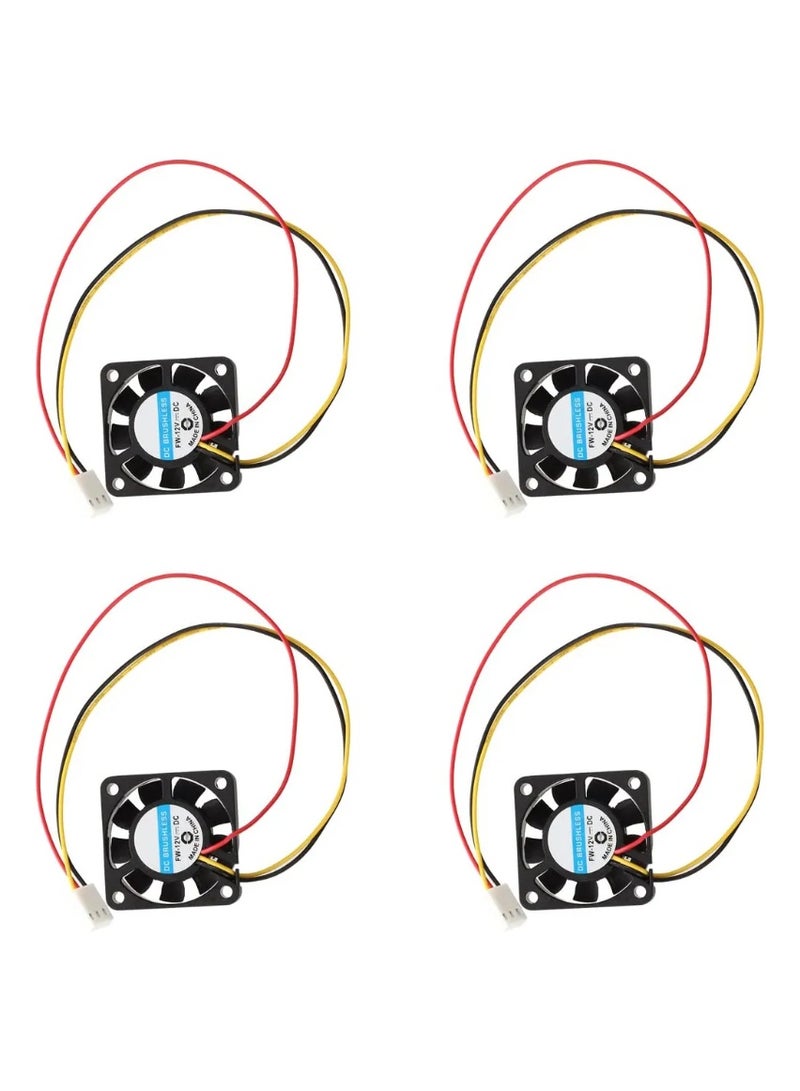 4 أجهزة كمبيوتر شخصية 4010 DC 12V مروحة تبريد 3 دبوس للطابعات ثلاثية الأبعاد Ender 3 / CR10 - Image 1
