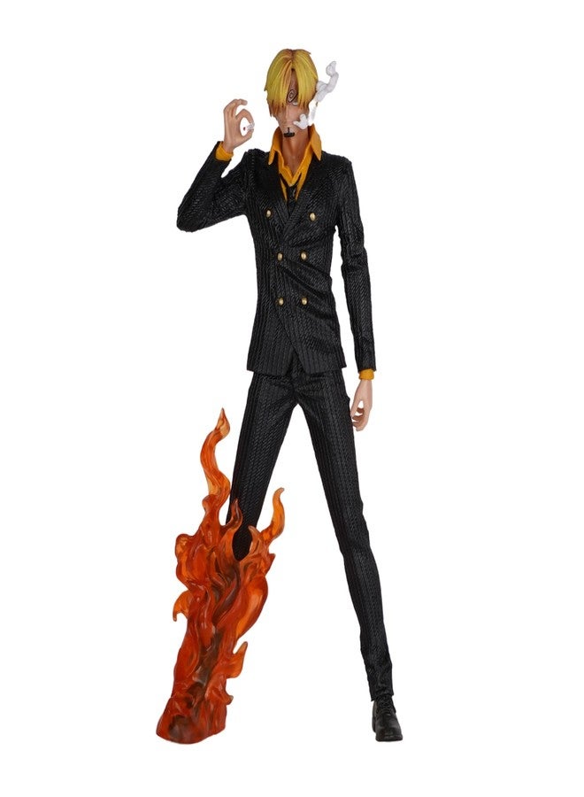Offo One Piece Sanji Diable Jambe Action Figure | Durable PVC Anime Collectible Figurine for Car Dashboard, Home Decor, Office Desk & Study Table | Premium Gift for Fans & Collectors - Image 1