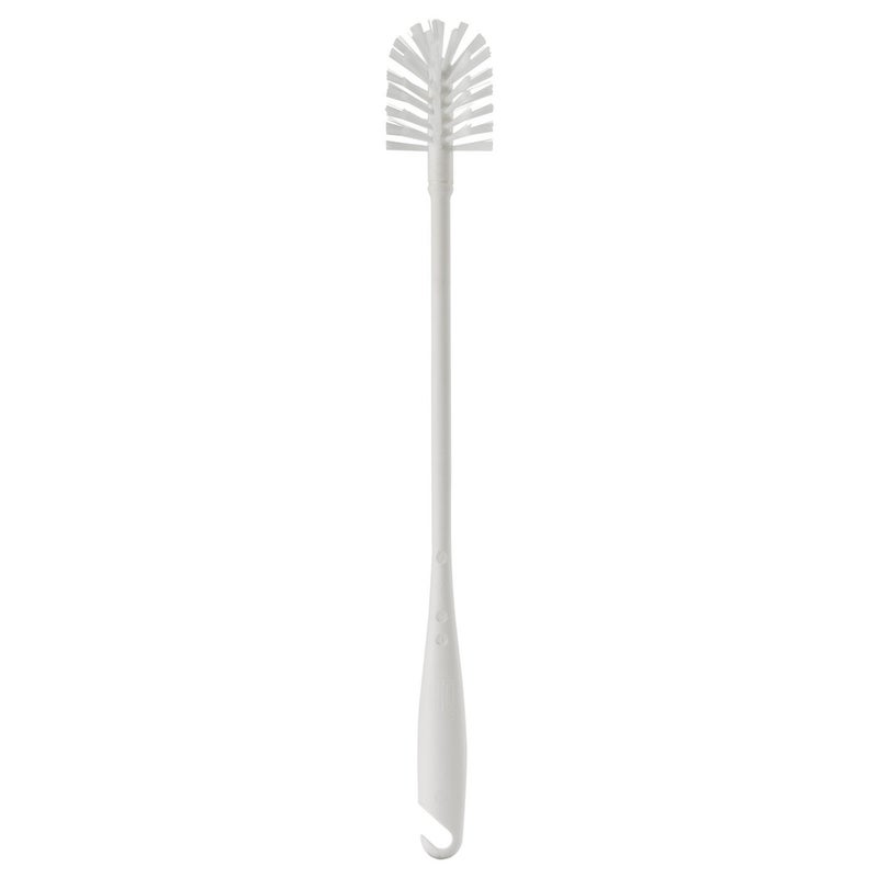 Baitique 2-Piece White Kitchen Brush Set - Dish-Washing Brush with Scraper Edge & Long-Handle Bottle Brush - Image 3