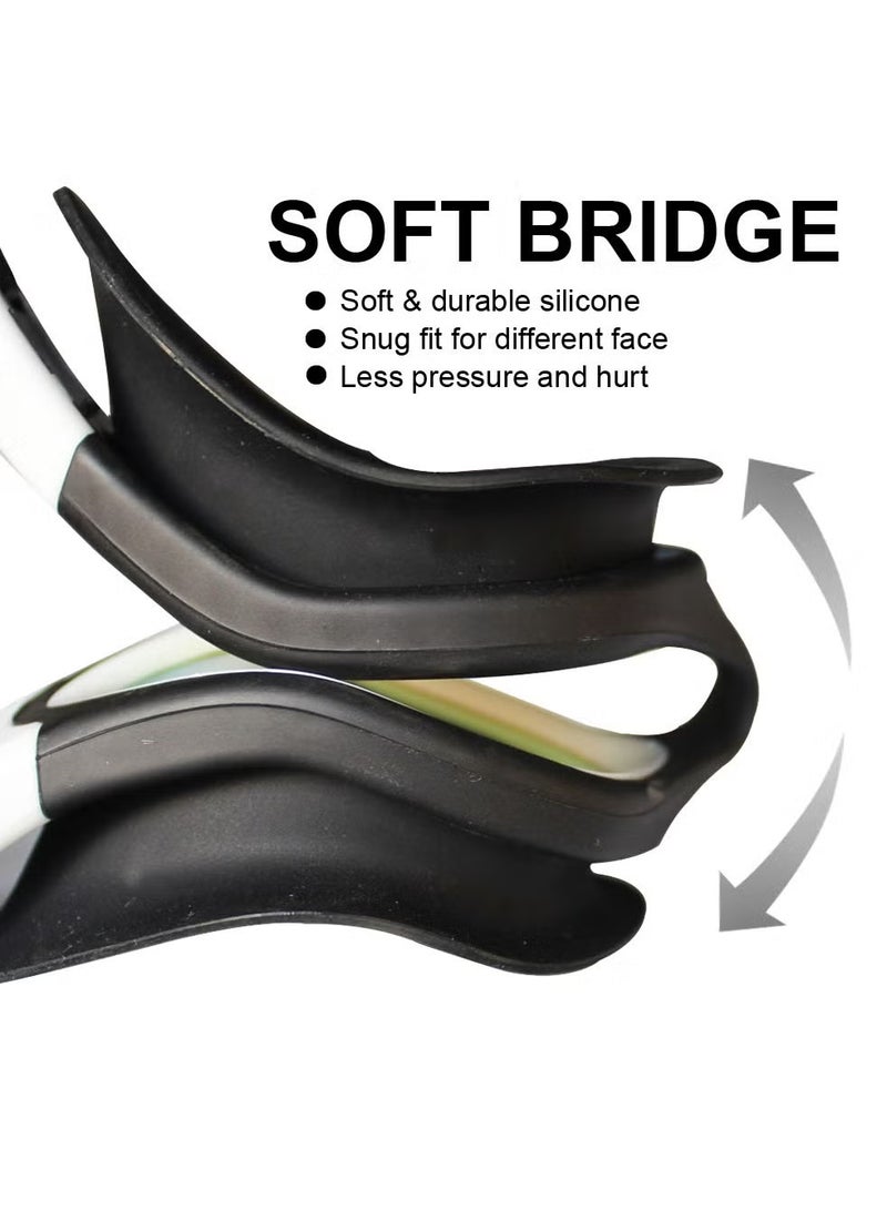 Whale Professional Adult Anti-fog UV protection Lens Men Women Swimming Goggles Waterproof Adjustable Silicone swim (Green) - Image 3