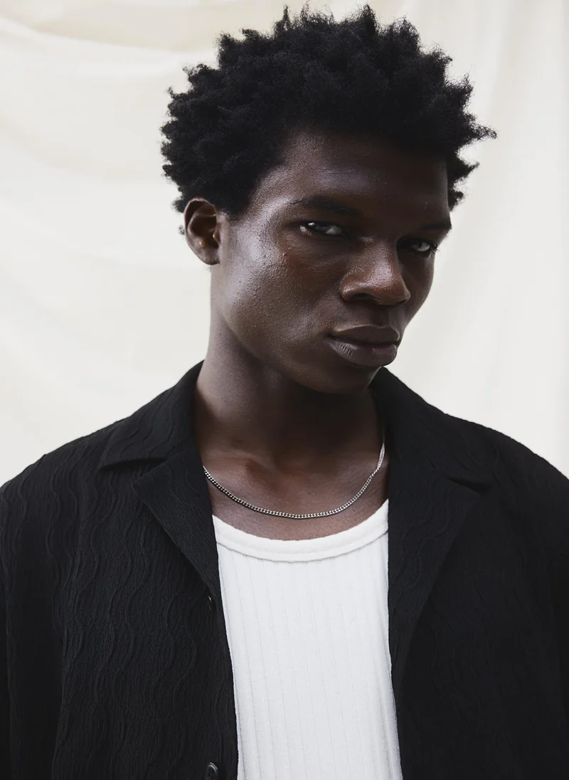 اتش اند ام Regular Fit Textured Resort Shirt