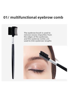 Goolsky Eyebrow Grooming Kit, Multipurpose Exfoliating Dermaplaning Tool, Male And Female Facial Razor Facial Trimming Razor Eyebrow Brush Scissors Tweezers Tool  - Image 3