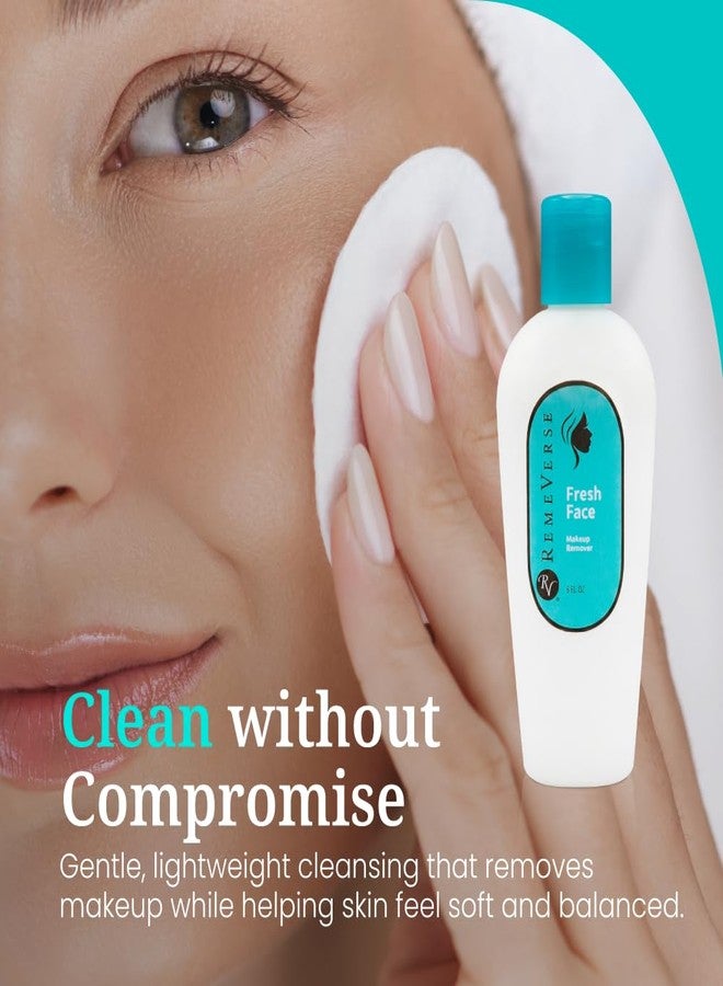 RemeVerse Fresh Face Makeup Remover Lotion - Effortlessly Removes Waterproof Mascara, Gentle Oil-Free Eye Makeup Remover for Sensitive Skin, Hydrating and Softening Formula for a Fresh Dewy Glow - Image 4
