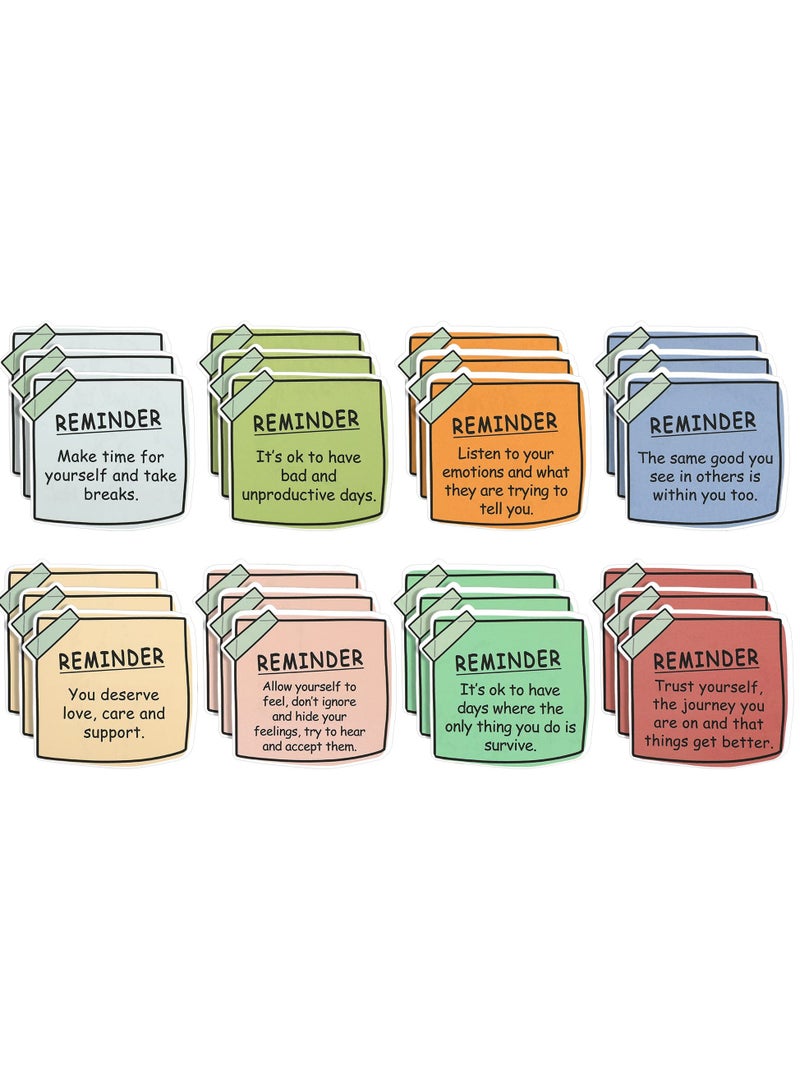 SOLARAE 48 Pcs Inspirational Quote Stickers, Positive Stickers for Mental Health Awareness, Stickers for Laptops Bottles Refrigerators Cabinets Positive Psychology Affirmations - Image 1