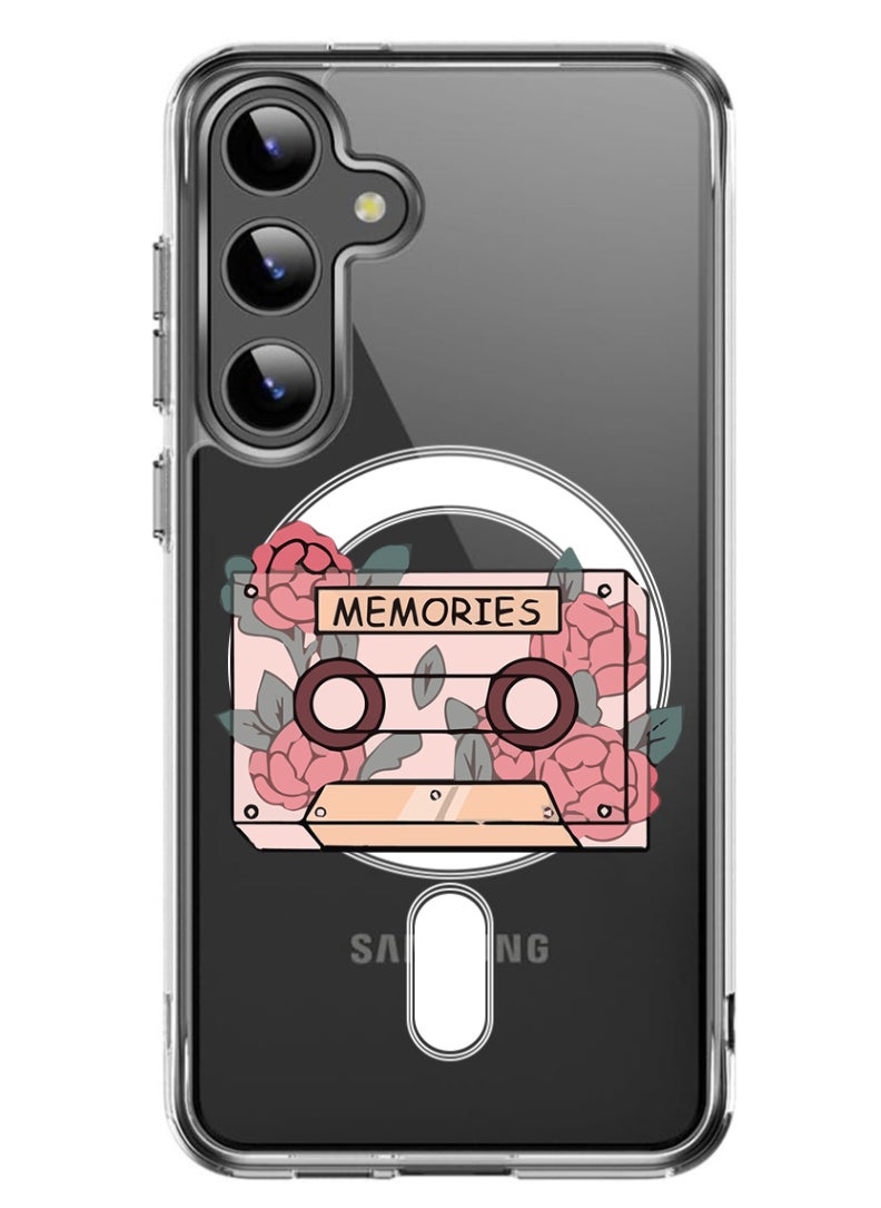 Theodor - Magnetic Case for Samsung Galaxy S24 6.2-inch Compatible with MagSafe Wireless Charging, Shockproof Phone Bumper Cover Memories - Image 1
