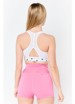 Adidas Women Lightly Padded Training Sports Bra, White  - Image 3