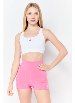 Adidas Women Lightly Padded Training Sports Bra, White  - Image 1