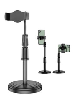 ECVV ECVV Universal Mobile Phone Holder Stand, Height Angle Adjustable Cell Phone Stand for Office, Flexible Desk iPhone Stand Compatible with All Phones  - Image 1