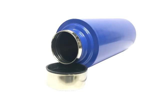 Dynore Stainless Steel Navy Blue Color FridgeSchoolOffice Bottle 500 ml