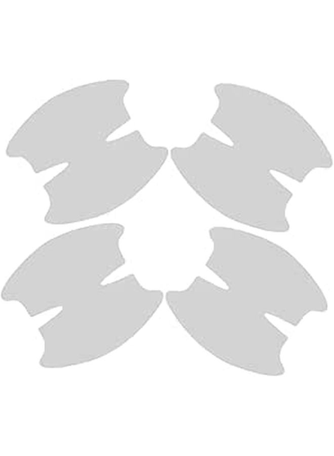 4Pcs Transparent Car Door Handle Protector Film Scratch Resistant Easy Install - Image 1