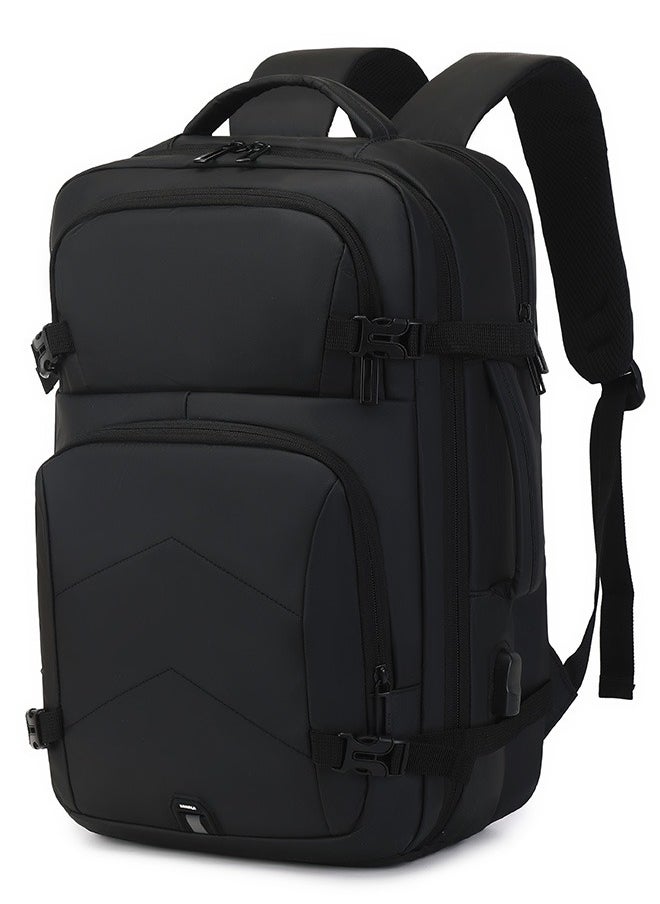 RAHALA - Rl-2023 Traveler Backpack Spacious 15.6-Inch Laptop Bag With Modern Design - Black - Image 1