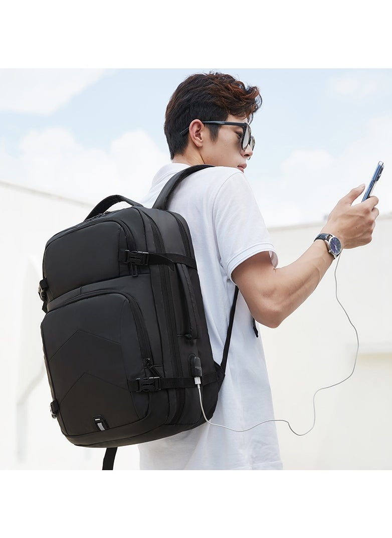 RAHALA - Rl-2023 Traveler Backpack Spacious 15.6-Inch Laptop Bag With Modern Design - Black - Image 1