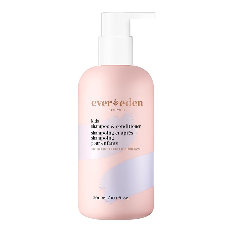 Evereden Kids Shampoo and Conditioner 2-in-1: Cool Peach, 8.5 fl oz. | Clean, Vegan, & Gentle Care for Kids | Toddler Shampoo and Conditioner for Healthy Scalp & Hair | Age 4+ - Image 1