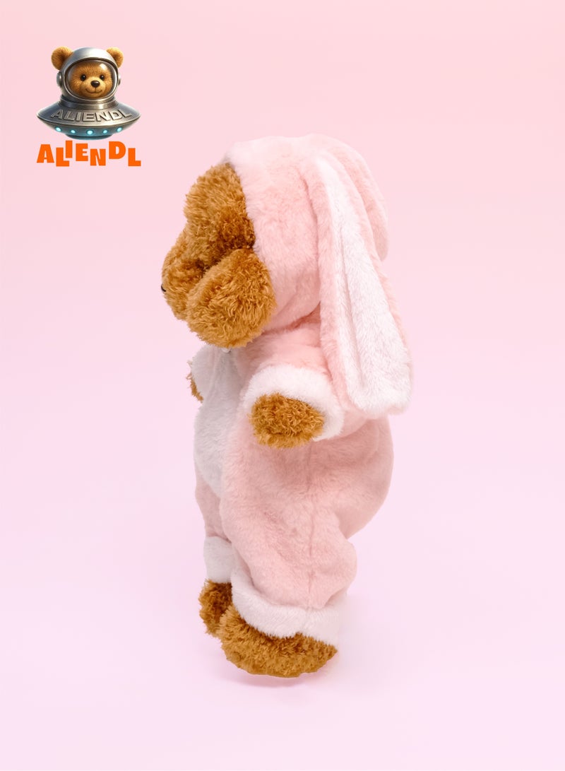 ALIENDL Steady Pup – Plush Dog Stuffed Animal Toy for Baby Kids, Soft Cute Dog Doll Gift Set with Removable Clothes & Pouch, Perfect Gift for Kids, Girls, Friends & Couples - Image 3